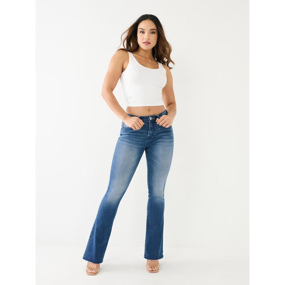 True Religion Denim - NEW! True Religion Women's 28 Becca Mid Rise Big T Bootcut Jean NWT $199